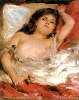Pierre Auguste Renoir : Reclining Semi-Nude